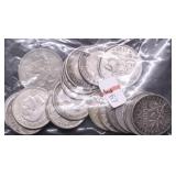 BAG OF SILVER FOREIGN CONS