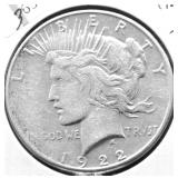 1923 S PEACE DOLLAR VF