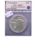 2026 D ICG MS67 50 CENTS