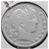 1905 S BARBER HALF DOLLAR G
