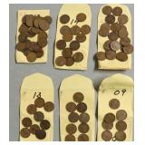 GROUP OF EARLY DATE LINCOLN CENTS
