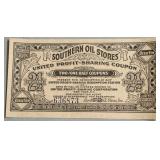 SOUTHERN OIL STORES PROFIT SHARING COUPON