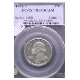 1992 S PCGS PF69DC WASHINGTON QUARTER