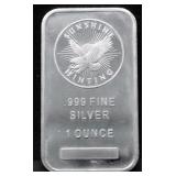 1  OZ .999 SILVER BAR