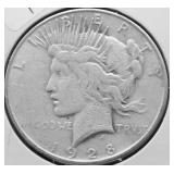 1928 S PEACE DOLLAR VF