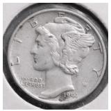 1916 MERCURY DIME AU