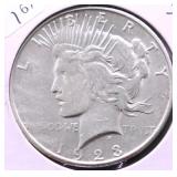 1923 S PEACE DOLLAR VF