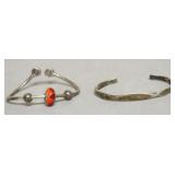 2 STERLING SILVER BRACELETS