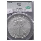 2024 CAC MS70 SILVER EAGLE