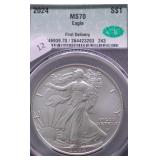 2024 CAC MS70 SILVER EAGLE