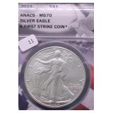 2023 ANACS MS70 SILVER EAGLE