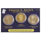 CHESTER ARTHUR DOLLAR SET