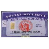 1 GRAIN .999 GOLD