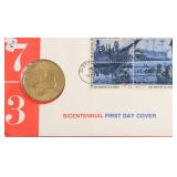 BICENTENNIAL MEDAL FIRST DAY COVER