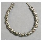 STERLING X AND O BRACELET