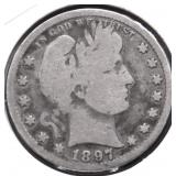 1897 BARBER QUARTER G