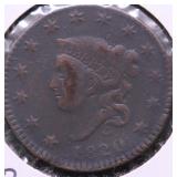 1820/19 LARGE CENT XF