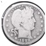 1898 BARBER QUARTER G