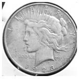 1923 D PEACE DOLLAR VF
