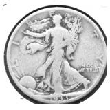 1933 S WALKING HALF DOLLAR G