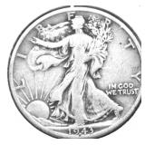 1943 S WALKING HALF DOLLAR F