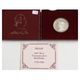 PROOF WASHINGTON HALF DOLLAR W BOX PAPERS