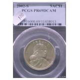 2002 S PCGS PF69DC SACAGAWEA DOLLAR