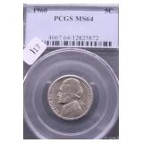 1960 PCGS MS64 JEFFERSON NICKEL