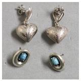 STERLING SILVER EAR RINGS