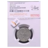 2017 S NGC SP69 ENHANCHED FINISH JEFFERSON NICKEL