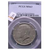 1977 PCGS MS63 KENNEDY HALF DOLLAR