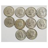 10 40 % SILVER HALF DOLLARS
