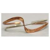 STERLING AND COPPER CUFF BRACELET