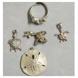 MISC STERLING SILVER CHARMS