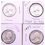 4 SILVER QUARTERS