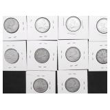 10 CANADA SILVER QUARTERS