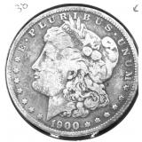 1900 O MORGAN DOLLAR AU