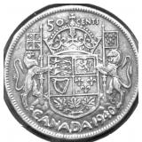 1940 CANADA SILVER 50 CENTS VF