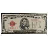 1928 5 DOLLAR US LEGAL TENDER VF