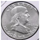 1963 D GEM BU FRANKLIN HALF DOLLAR