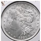 1921 CHOICE BU MORGAN DOLLAR