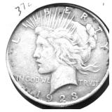 1923 PEACE DOLLAR XF