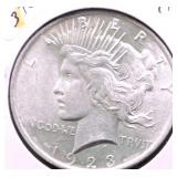 1922 CHOICE BU PEACE DOLLAR