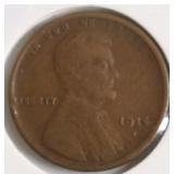 1914 S LINCOLN CENT VF