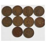 10 INDIAN HEAD CENTS