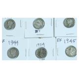6 MERCURY DIMES