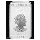 1  OZ .999 SILVER BAR
