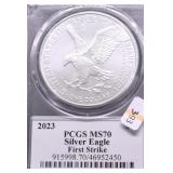 2023 PCGS MS70 SILVER EAGLE