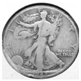 1942 WALKING HALF DOLLAR VG