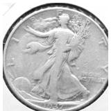 1937 WALKING HALF DOLLAR VG